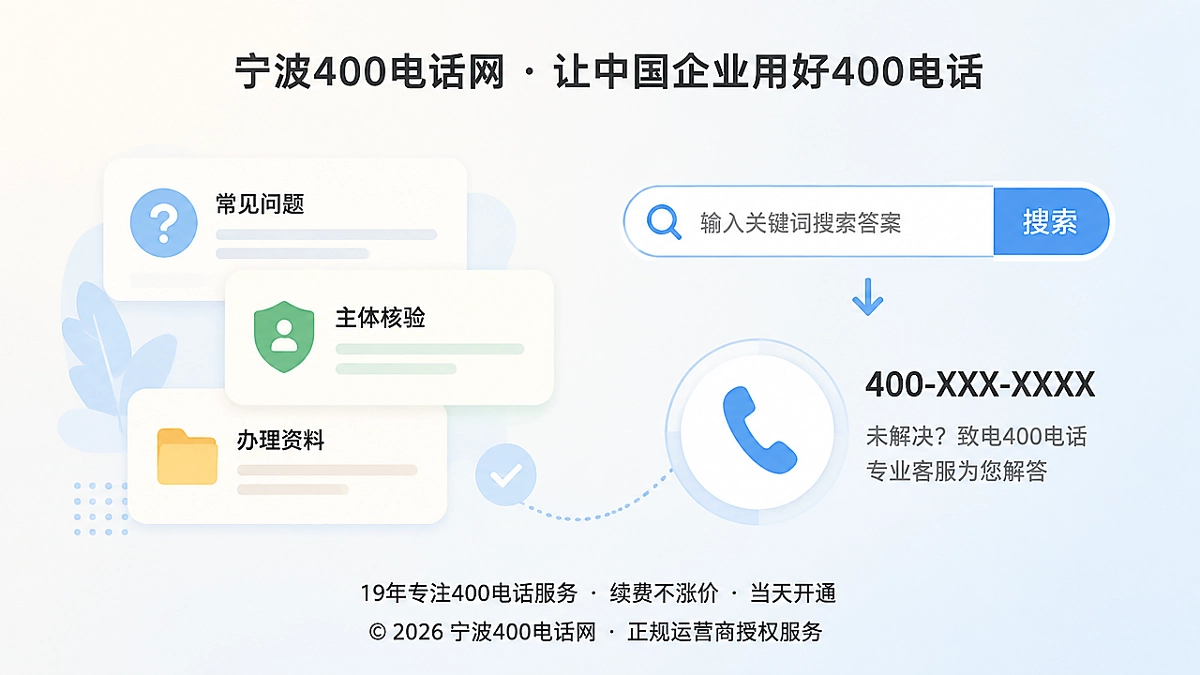 客户在搜索中核对企业400电话再拨号联系的概念插画